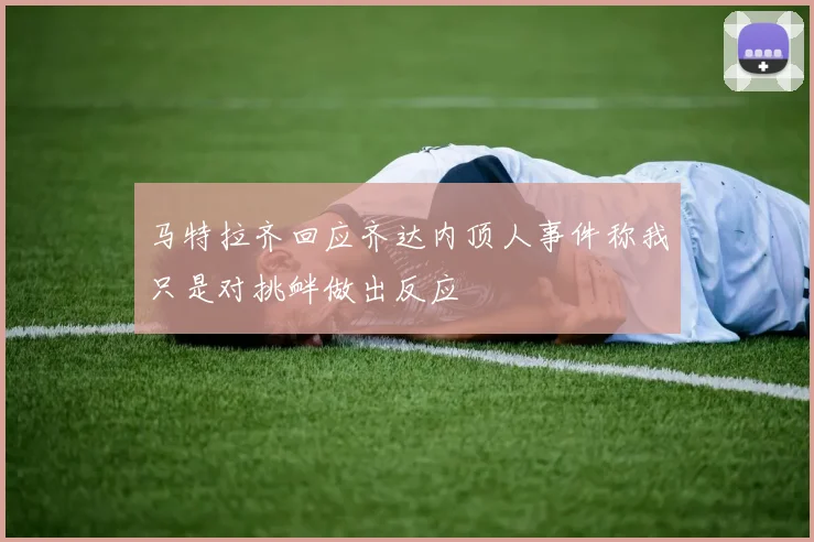 马特拉齐回应齐达内顶人事件称我只是对挑衅做出反应